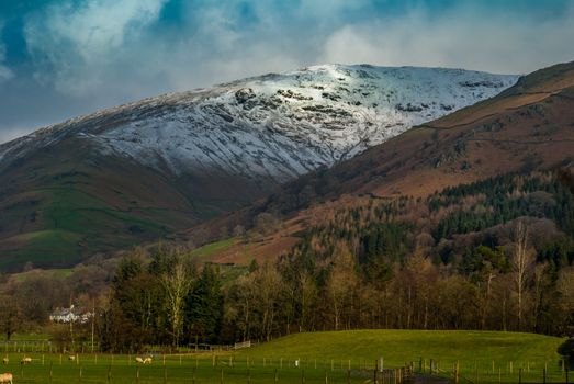 Beautiful mountains in the area Lake District. UK