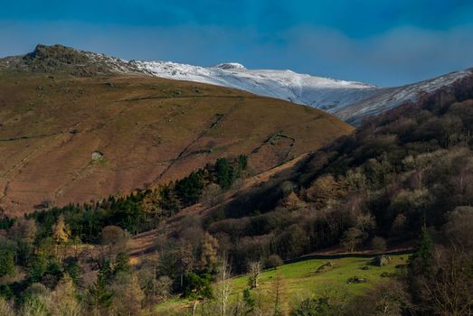 Beautiful mountains in the area Lake District. UK