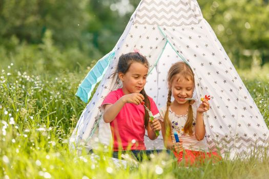 a backyard campout for excited little kids.