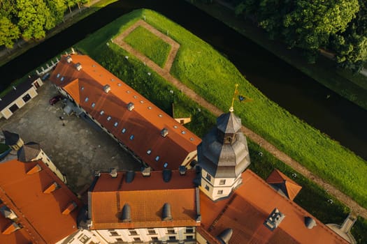 Summer Nesvizh Castle in the city of Nesvizh.Belarus.