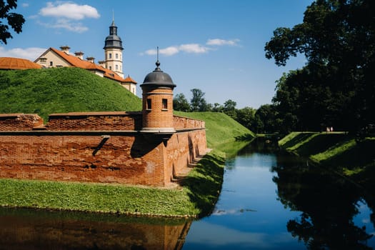 Summer Nesvizh Castle in the city of Nesvizh.Belarus.