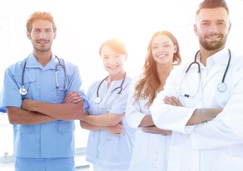 portrait of the leading members of the medical center.photo with copy space