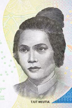 Tjut Meutia a portrait from Indonesian money - Rupiah