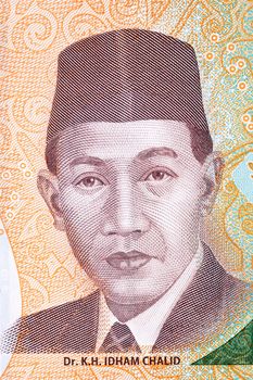 Idham Chalid a portrait from Indonesian money - Rupiah