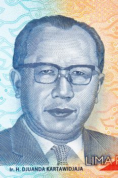 Djuanda Kartawidjaja a portrait from Indonesian money