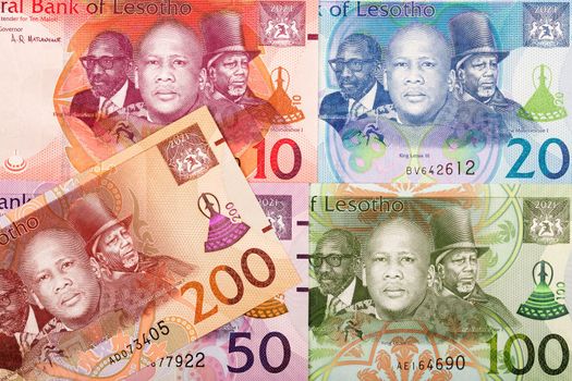 Banknotes of Lesotho - Maloti a business background