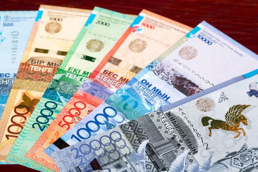 Kazakhstani money - tenge a business background