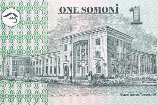 	National Bank of Tajikistan from money - somoni