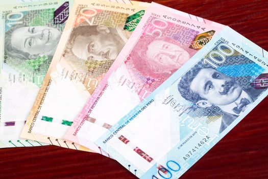 Peruvian money - Soles a business background