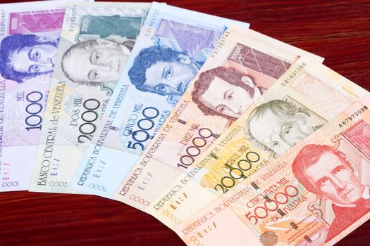 Old Venezuelan money - bolivar a business background