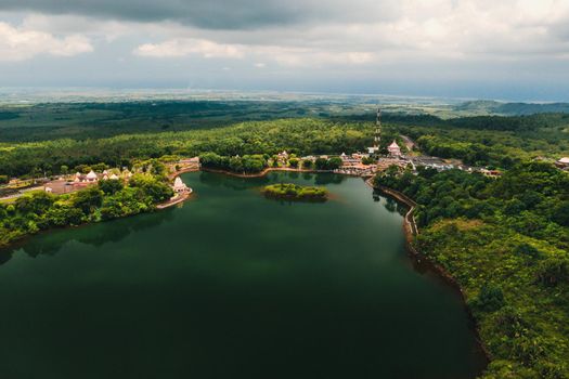 The Ganga Talao Temple in Grand bassin, Savanne, Mauritius