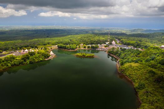 The Ganga Talao Temple in Grand bassin, Savanne, Mauritius