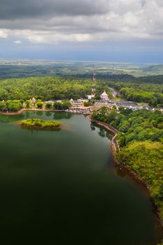 The Ganga Talao Temple in Grand bassin, Savanne, Mauritius