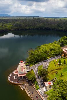 The Ganga Talao Temple in Grand bassin, Savanne, Mauritius