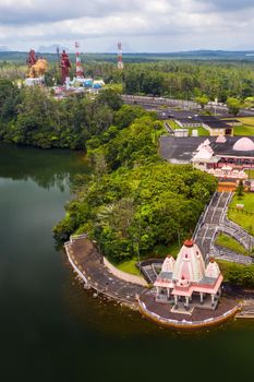 The Ganga Talao Temple in Grand bassin, Savanne, Mauritius