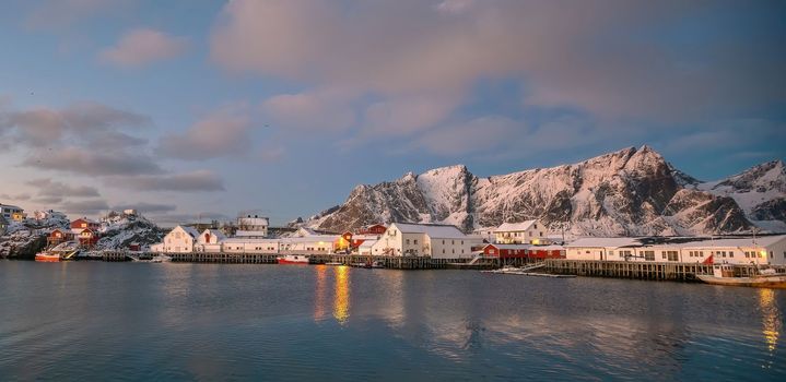 Beautiful nature lanscape of Lofoten in Norway, Europe