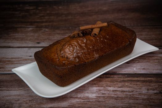 Traditional spice gingerbread cake with honey, ginger, cinnamon, nutmeg. High quality photo