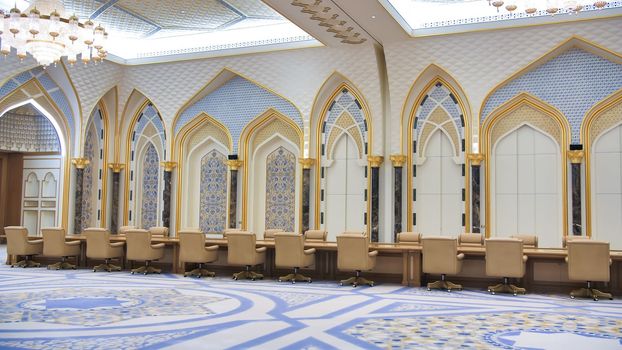 Qasr al-Watan the Palace. Reception hall of highly-favored politicians
