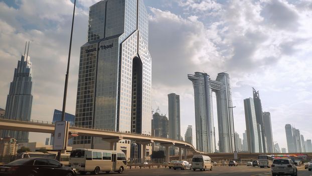 Drive along Sheikh Zayed Road in Dubai