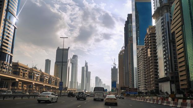 Drive along Sheikh Zayed Road in Dubai