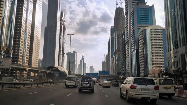 Drive along Sheikh Zayed Road in Dubai
