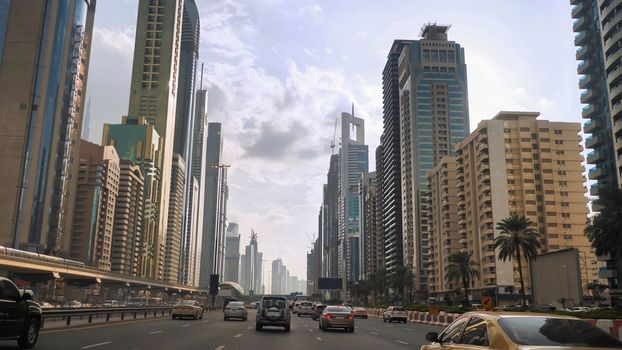 Drive along Sheikh Zayed Road in Dubai