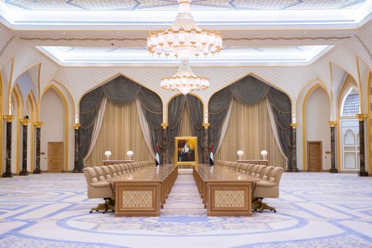 Qasr al-Watan the Palace. Reception hall of highly-favored politicians