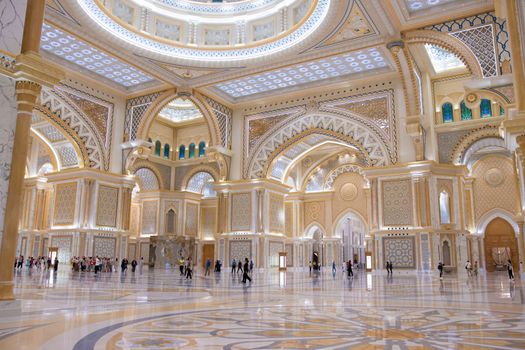 Presidential Palace, Palace of Qasr al-Watan the Palace of the nation inside in Abu Dhabi city in Arab Emirates
