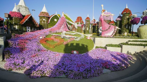 Dubai Miracle Garden in the UAE. It has over 45 million flowers.