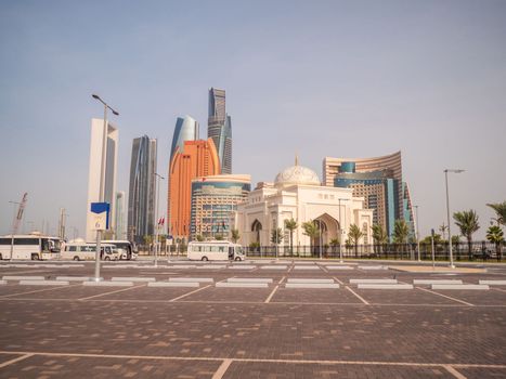 Beautiful skyscrapers of abu dhabi. United Arab Emirates