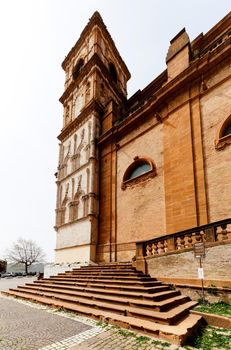 View of the Cathedral of Piazza Armerina, Sicily. Italy