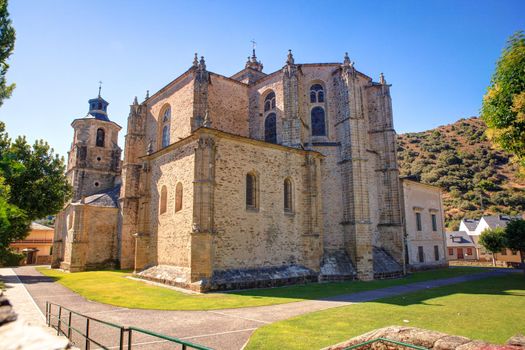 View of the Collegiate church of Santa Maria in Villafranca del Bierzo, Spain