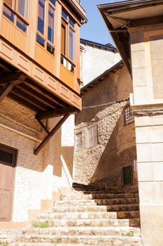 Old staircase in Vilafranca del Bierzo, Spain