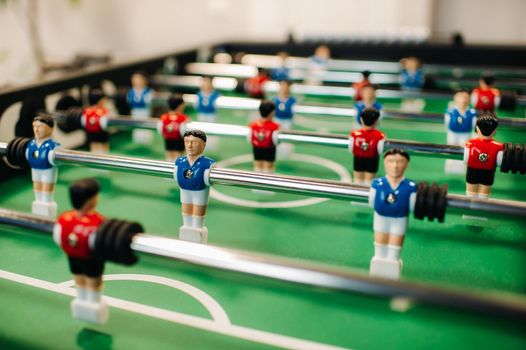 close-up soccer Board game for adults and children.