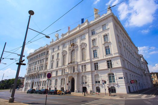VIENNA, AUSTRIA - MAY, 22: View of the house of Kaufmannschaft on May 22, 2018
