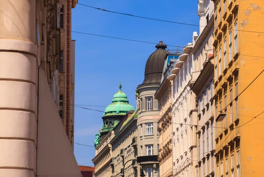View of the typical dome in the Vienna building