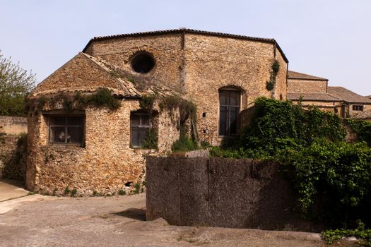 View of Rural house in Piazza Armerina, Sicily. Italy