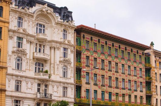 View of the Majolica House by Otto Wagner architect, Vienna