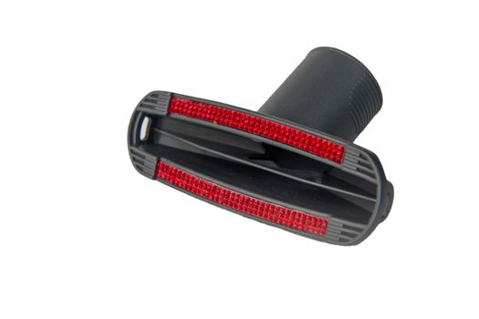 the nozzle of the vacuum cleaner brush is insulated on a white background. Isolate. a close-up cleaning accessory