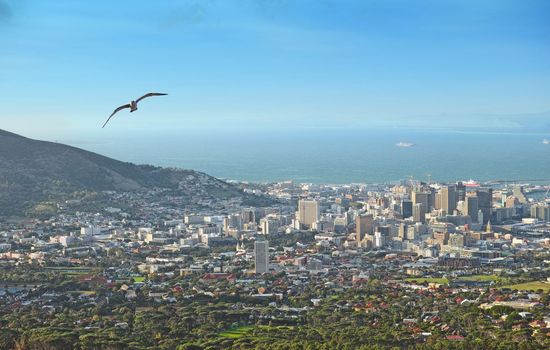Cape Town after sunset. Cape Town after sunset - view from Signal Hill, South Africa