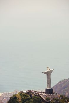 It is the symbol of Brazilian Christianity. the Christ the Redeemer monument in Rio de Janeiro, Brazil