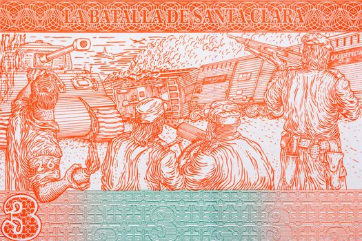 Battle of Santa Clara from Cuban money - convertible peso