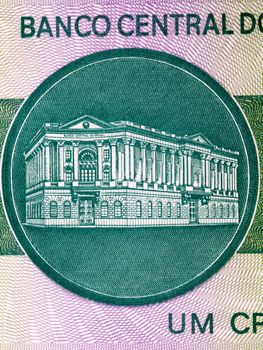 Central Bank building from old Brazilian money