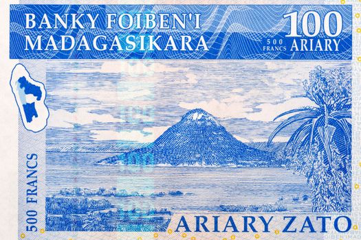 Antsiranana Bay from old Malagasy money - Ariary