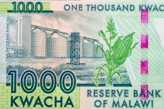 Mzuzu maize silos from Malawian money -  kwacha