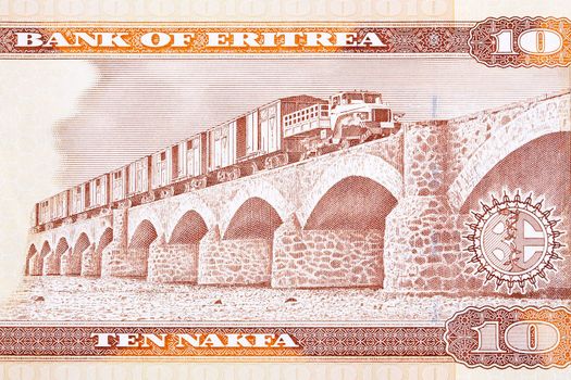 Eritrean railway from money - Nakfa
