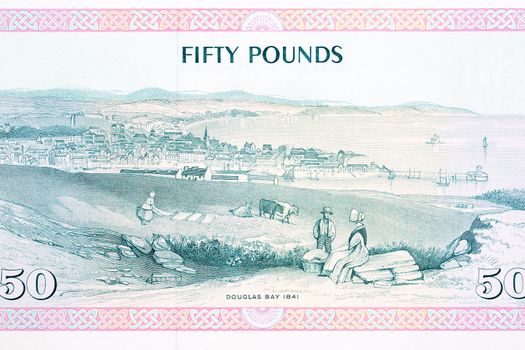 Douglas Bay from Isle of Man money - Pounds