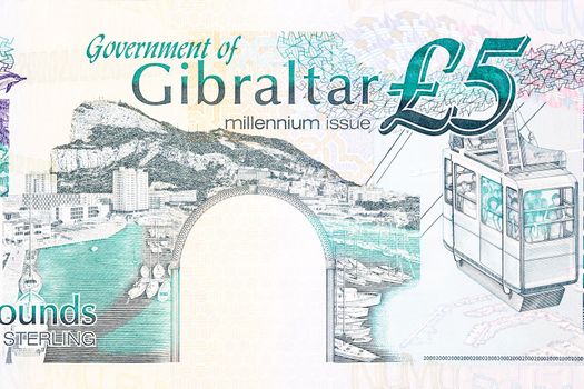 Harbour view of Gibraltar from money - Pounds