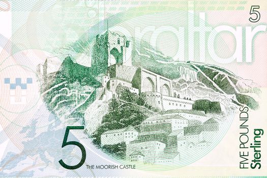 Moorish Castle from Gibraltar money - Pounds