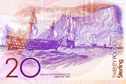 HMS Victory returning to Gibraltar from money - Pounds